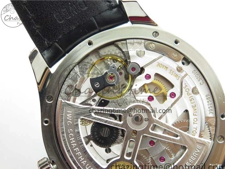 MIROTIME 0212 Portuguese Real PR Real Annual Calendar IW503510 ZF 1:1 Best Edition Green Dial on Black Leather Strap A QuickDry 7097